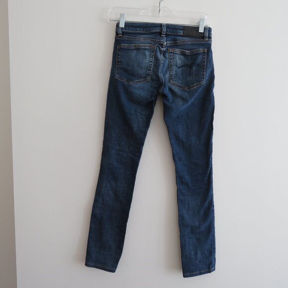 R13 Alison Crop Jeans in Indigo Blue Wash - Size 25 - Picture 9 of 15